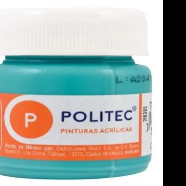 PINTURA ACRILICA POLITEC 30ML. TURQUESA 324 PZA
